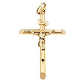 9ct Gold 2.7g Crucifix Pendant